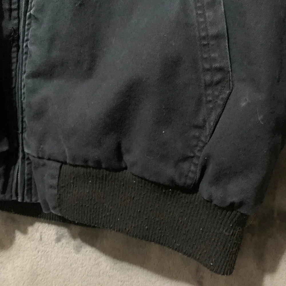 Lee Jacket Mens XL LM33JK686 Black Sherpa Lined Hooded Workwear EUC